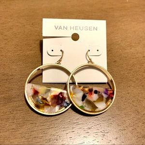 Van Huesen Gold-tone Resin Earrings